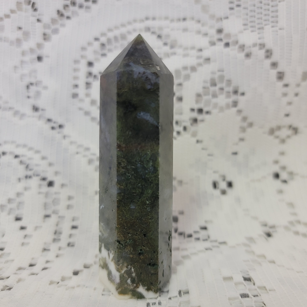 Moss Agate 3.5" Tower